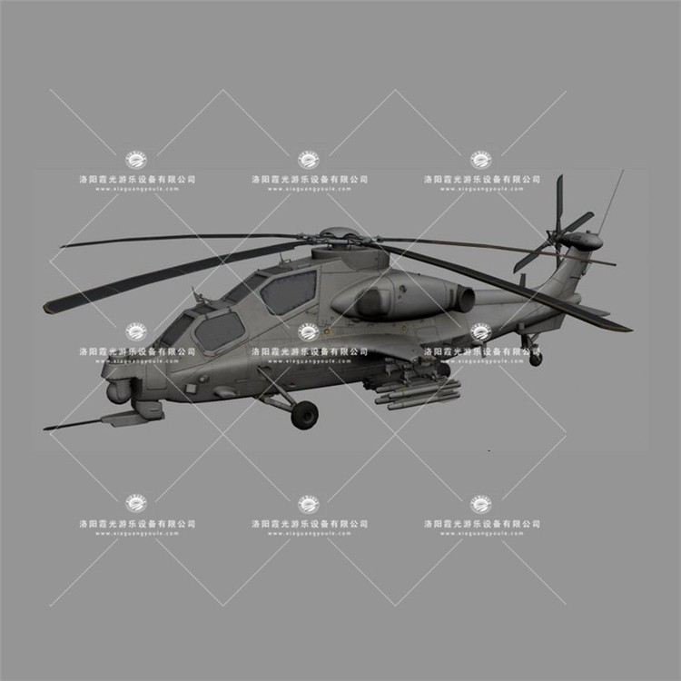 龙里武装直升机3D模型